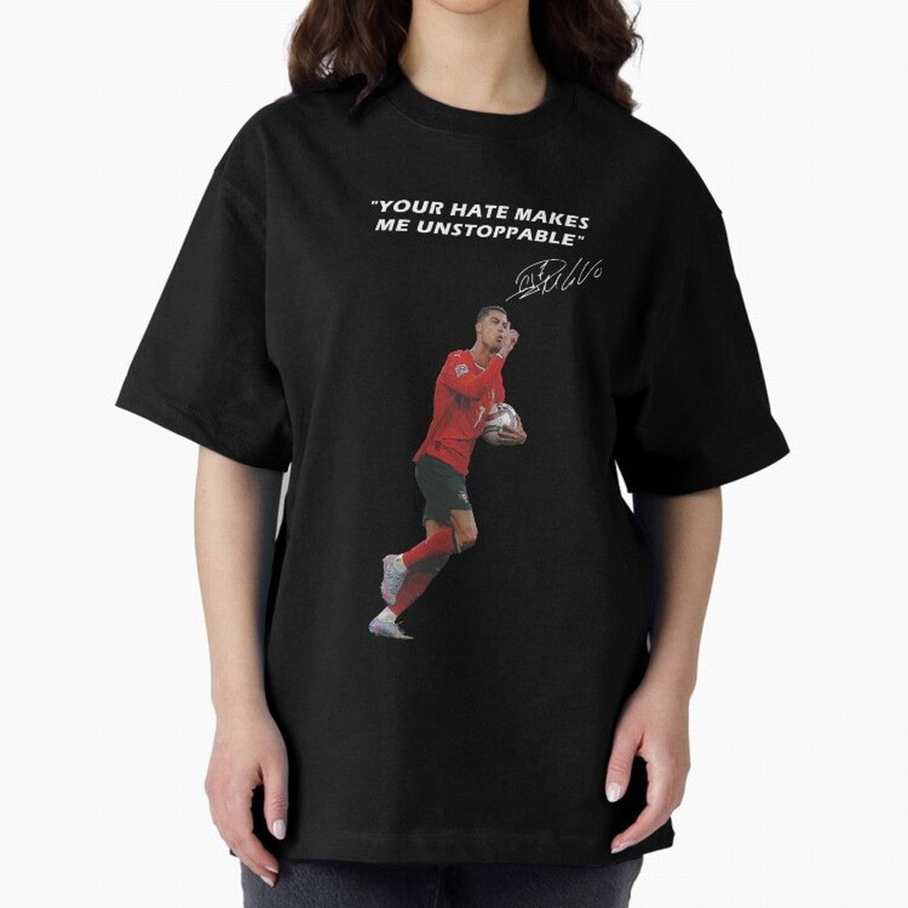Cristiano Ronaldo Oversized T-Shirt Upgrade Match Day Hype around FIFA World Cup 2026 USA Canada Mexico, CR7, Brazil, Portugal and Argentina, Worldwide Fan Energy, Dramatic Goals, Stadium Lights and Championship Celebrations; Created for Match Day