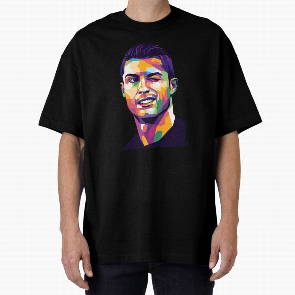 Cristiano Ronaldo Oversized T-Shirt Live for the Drama of Match Day Hype around FIFA World Cup 2026 Group Stage, Mbappe, England, France and Netherlands, Classic Soccer Heritage, Championship Pressure, Fan Loyalty and International Pride; Perfect