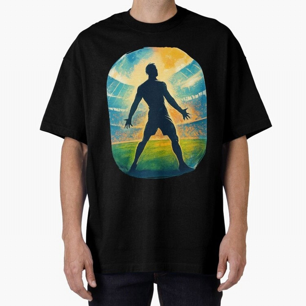 Cristiano Ronaldo CR7 Oversized T-Shirt Celebrate Soccer Greatness during FIFA World Cup 2026 Group Stage for Fans of Mbappe and Neymar and Argentina and Brazil, Bringing Football Passion, Legendary Performances, Festival Vibes and Supporter
