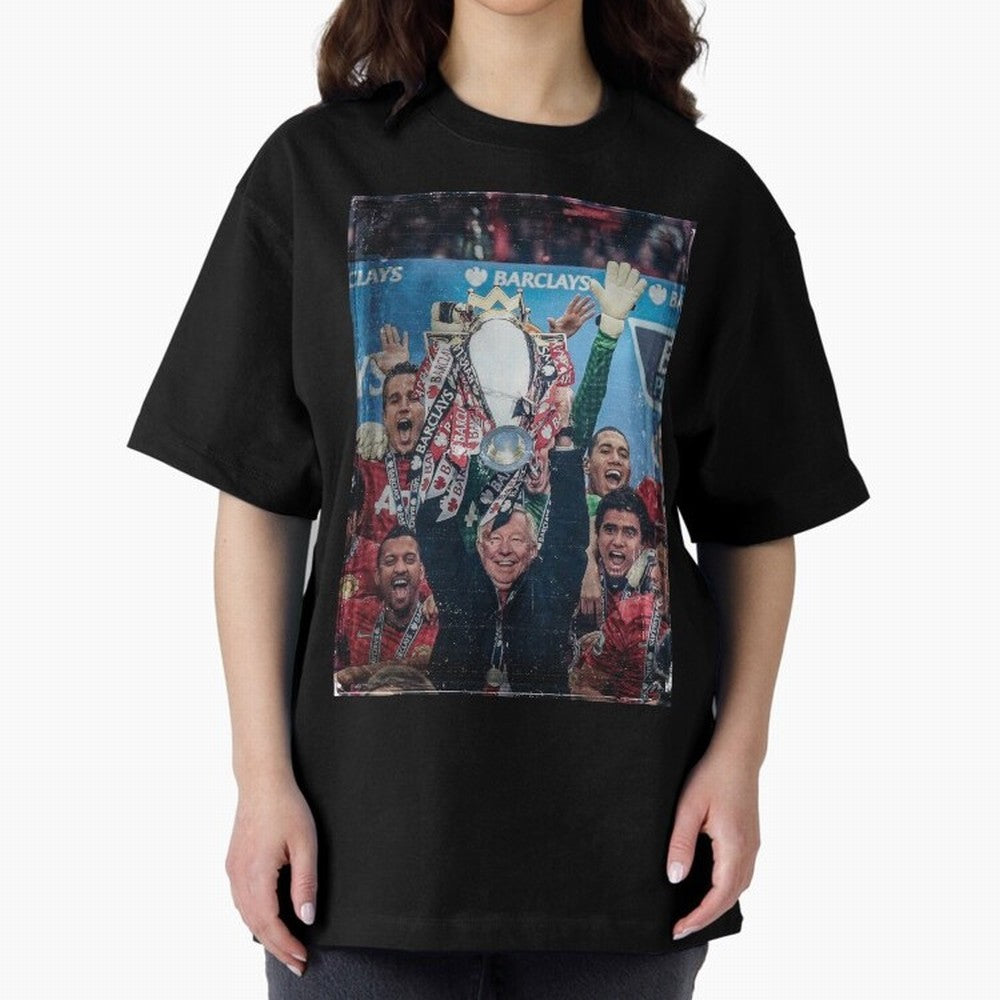 Sir Alex Ferguson Vintage Oversized T-Shirt Celebrate Fan Culture around FIFA World Cup 2026 Group Stage Spirit, Centered on Portugal, Messi, Vintage Soccer Flavor, Modern Football Stars, National Flags and Final Night Emotion; Ideal for Football