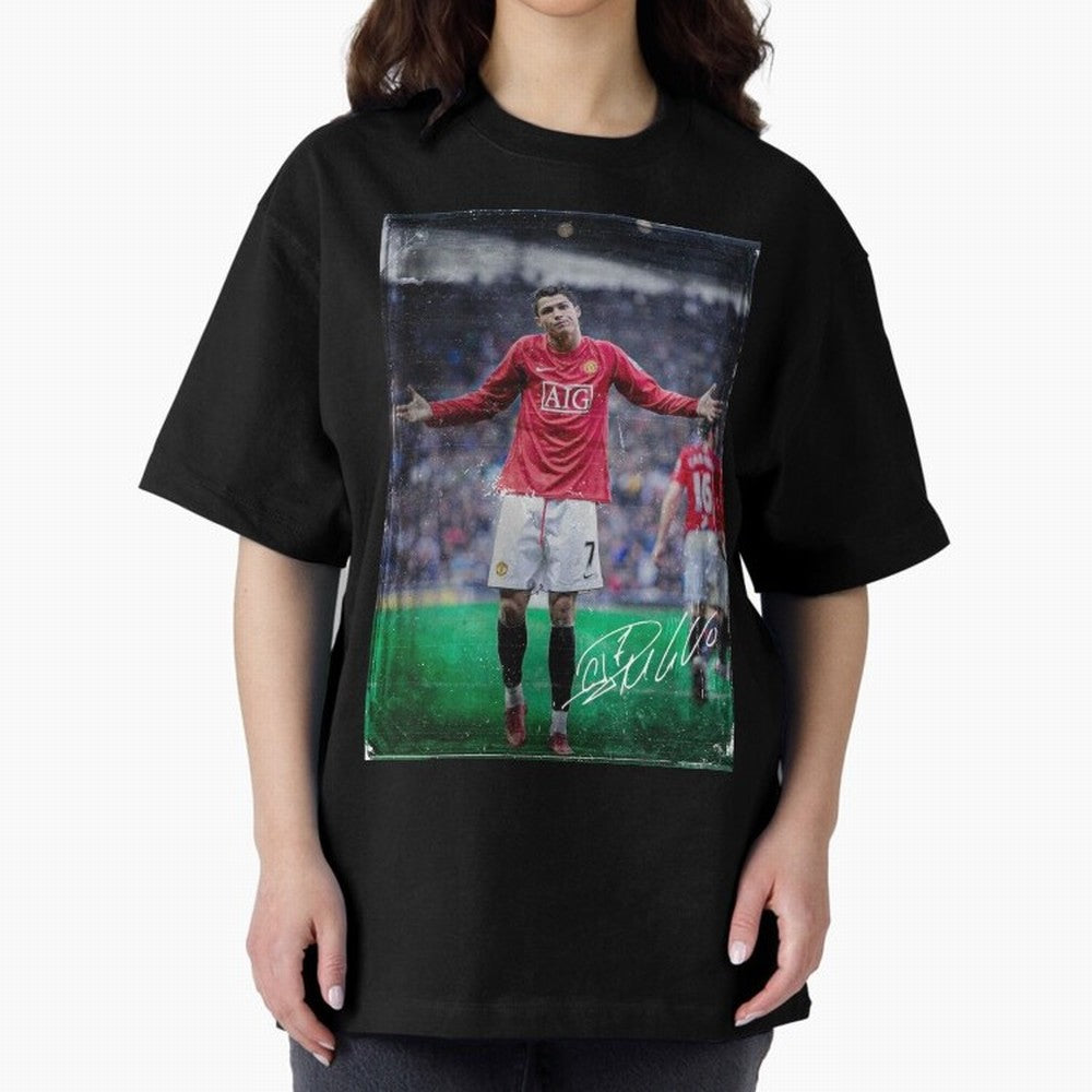 Cristiano Ronaldo Oversized T-Shirt Enjoy the FIFA World Cup 2026 Group Stage Journey through Neymar, Haaland and Cristiano Ronaldo Highlights, Spain Pride, Tournament Hype, Historic Matchups, Family Viewing Parties and Global Sports Pride; Created