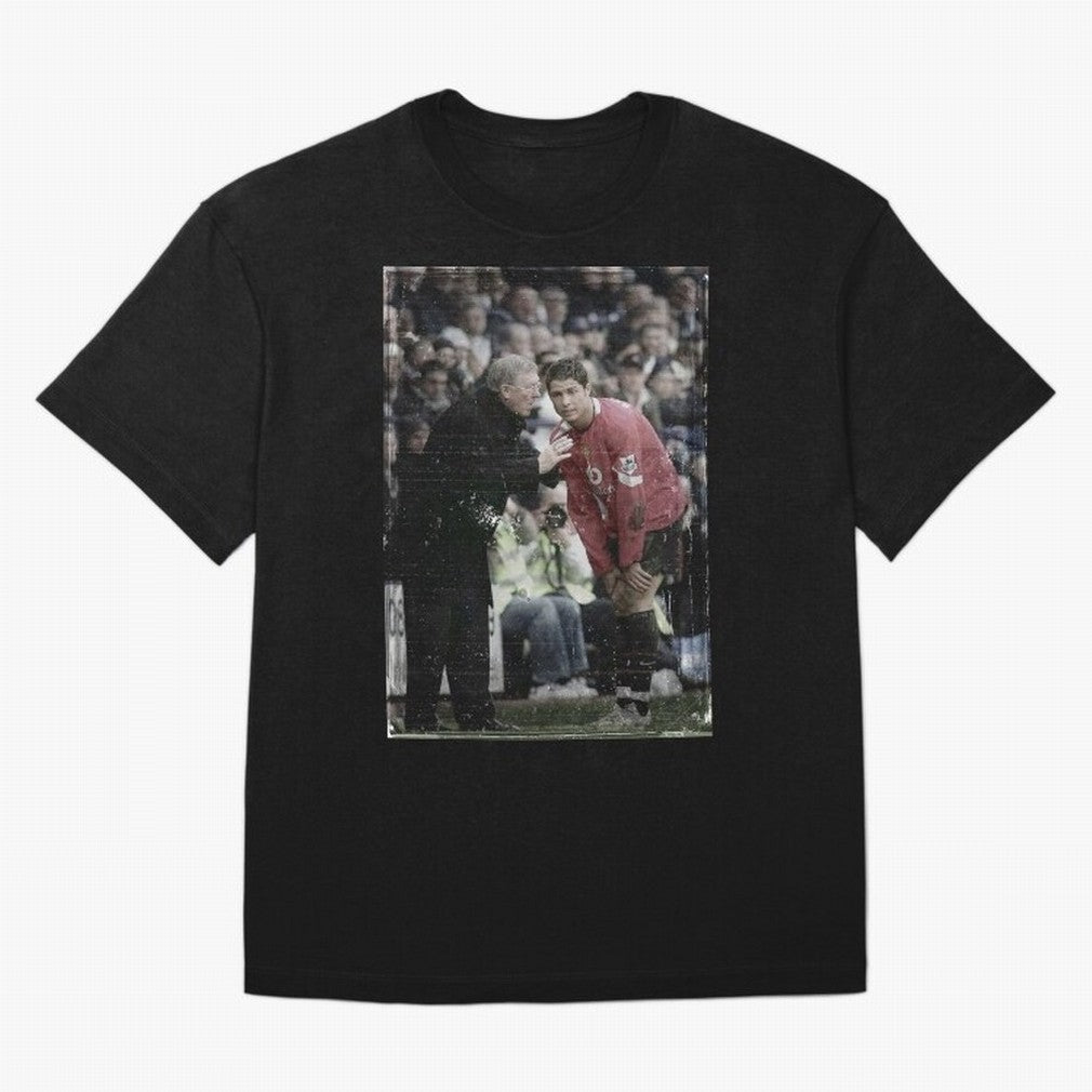 Sir Alex Ferguson and Cristiano Ronaldo Oversized T-Shirt Make Your Look Match FIFA World Cup 2026 Group Stage Celebrating Messi, England Energy, Soccer Culture, Superstar Moments, National Team Dreams and Competitive Fire; Ideal for Fans Who