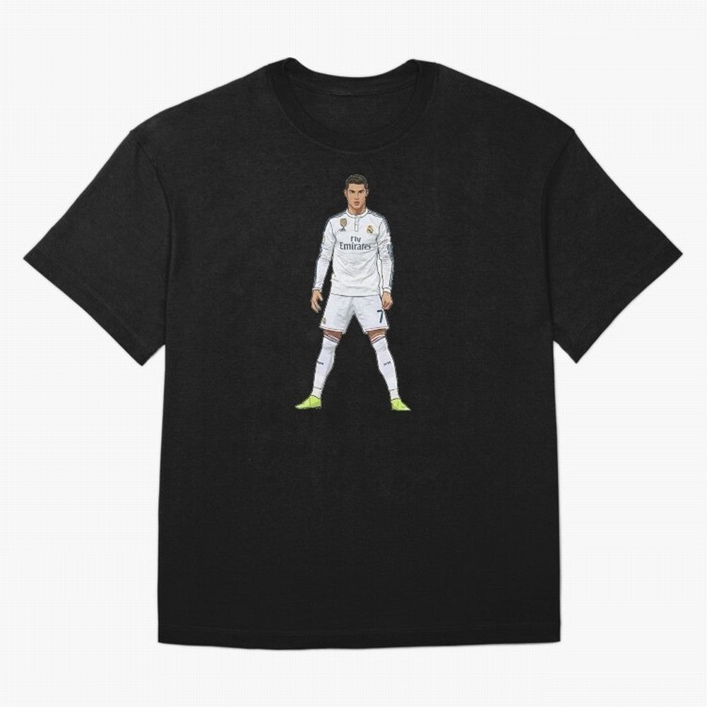 Cristiano Ronaldo at Madrid | Football Legend Oversized T-Shirt Bring Match Day Fire to Global Football Passion for FIFA World Cup 2026 USA Canada Mexico, Highlighting Neymar, Haaland and Cristiano Ronaldo, Argentina, France and Brazil, Worldwide