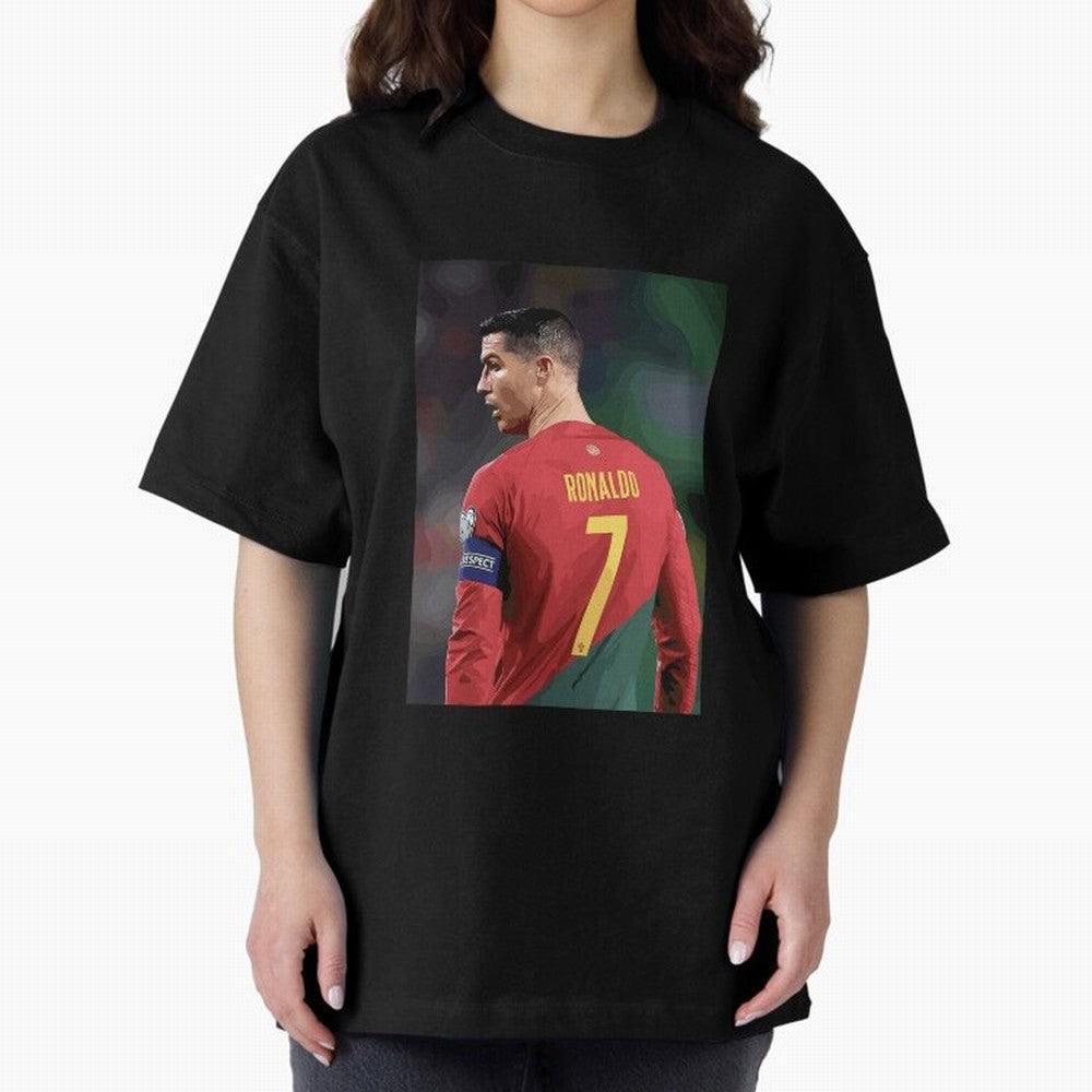 Cristiano Ronaldo Oversized T-Shirt Celebrate Rivalries and Pride in the FIFA World Cup 2026 Journey through Messi Highlights, France Pride, Goal Celebration Energy, Supporter Heritage, Football Icons and Worldwide Tournament Joy; Ideal for