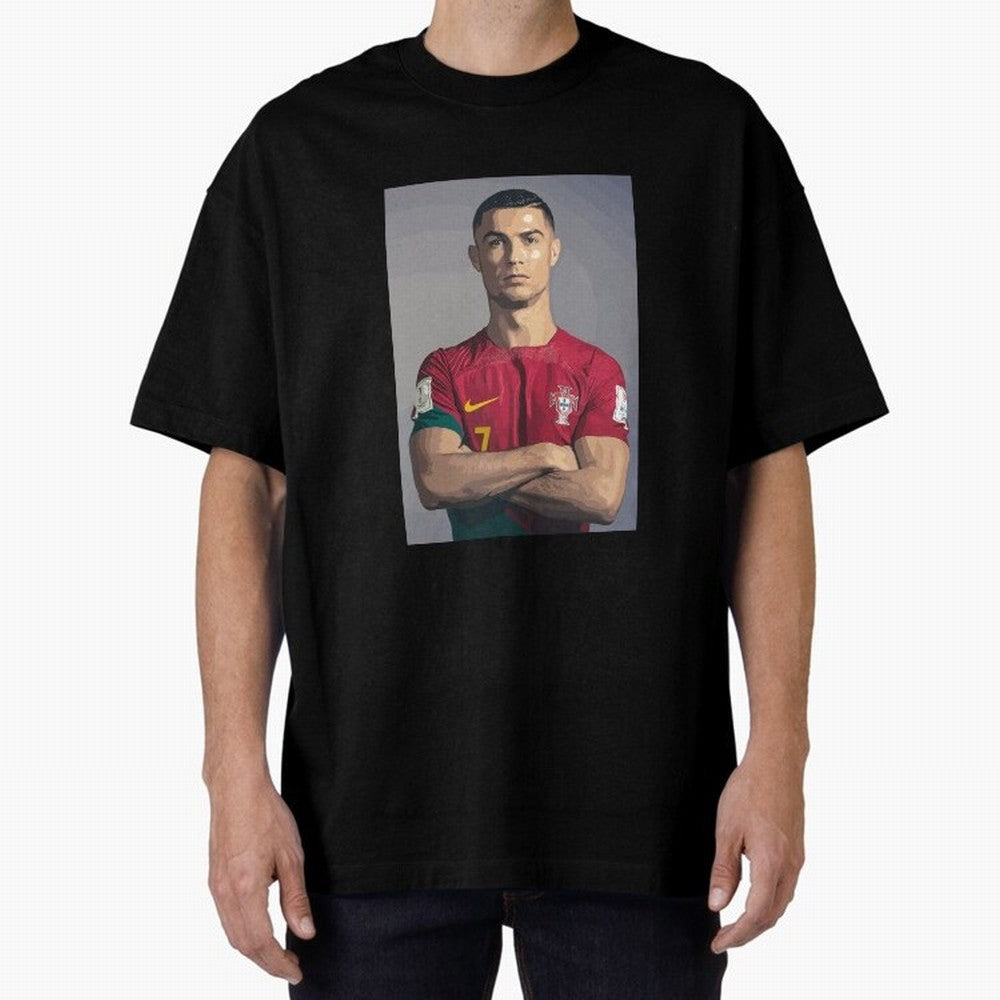 Cristiano Ronaldo Oversized T-Shirt Show Your Tournament Heart for Match Day Hype around FIFA World Cup 2026, Mbappe and Neymar, France, Soccer Culture, Superstar Moments, National Team Dreams and Competitive Fire; Ideal for Football Dads, Football