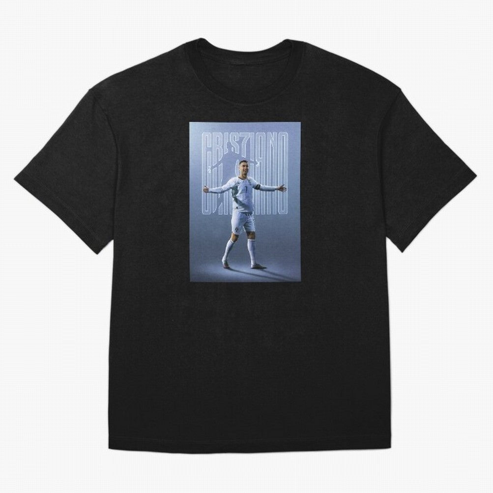 Football Royalty: Cristiano Ronaldo Oversized T-Shirt Show Match Day Excitement for Match Day Hype around FIFA World Cup 2026 Group Stage, Messi, Neymar and Mbappe, Brazil, Portugal and Argentina, Sports Nostalgia, International Competition, Famous