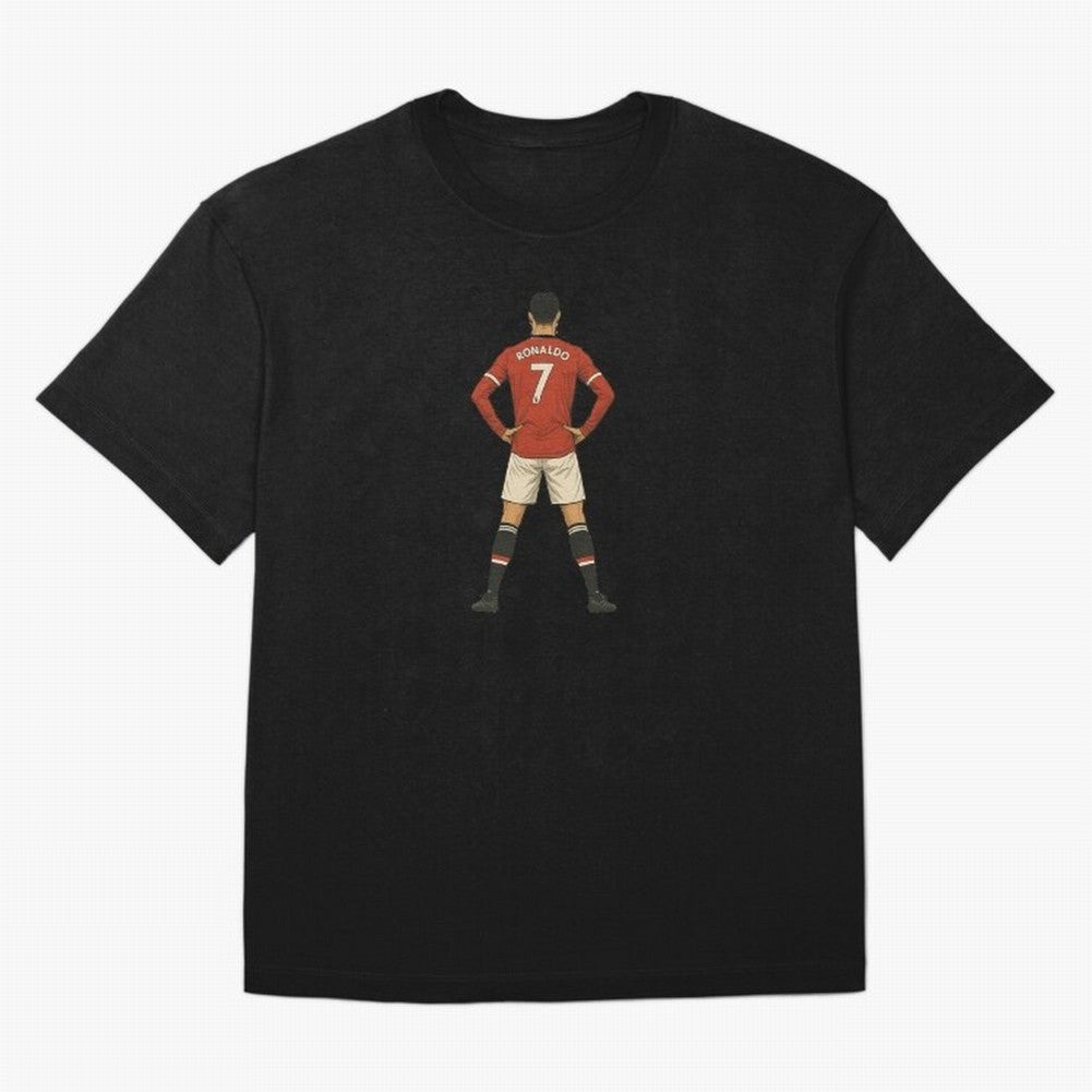 Ronaldo Oversized T-Shirt Follow the Final Road of FIFA World Cup 2026 USA Canada Mexico Highlighting Mbappe and Neymar, England Energy, Goal Celebration Energy, Supporter Heritage, Football Icons and Worldwide Tournament Joy; Ideal for Football