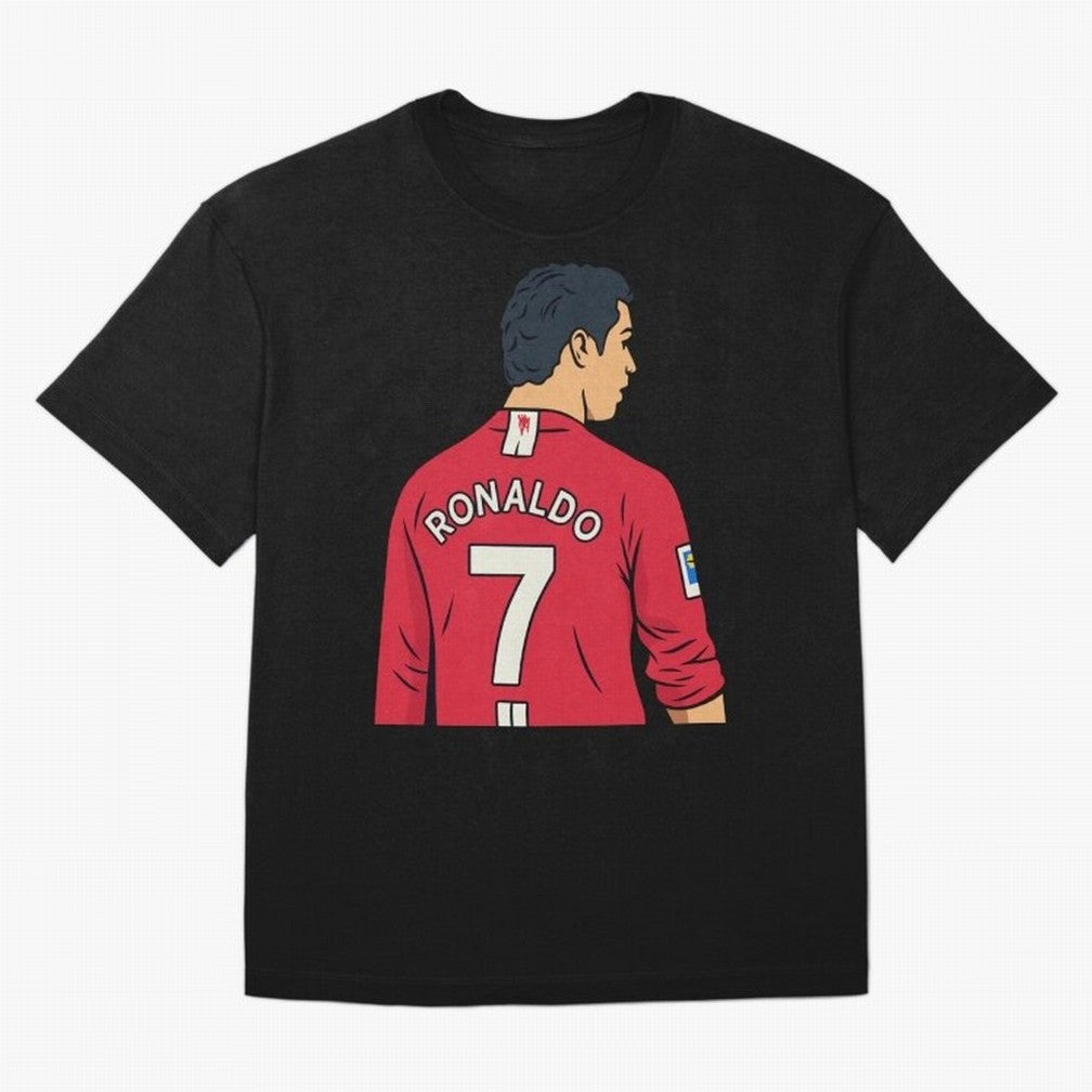 Cristiano Ronaldo Oversized T-Shirt Show Match Day Excitement for FIFA World Cup 2026 USA Canada Mexico Featuring Messi, CR7 and Mbappe, Portugal Energy, Soccer Culture, Superstar Moments, National Team Dreams and Competitive Fire; Great for Watch