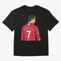 Cristiano Ronaldo Oversized T-Shirt Show Match Day Excitement for FIFA World Cup 2026 USA Canada Mexico Featuring Messi, CR7 and Mbappe, Portugal Energy, Soccer Culture, Superstar Moments, National Team Dreams and Competitive Fire; Great for Watch