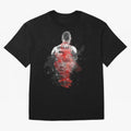 Abstract Football Player Portrait Retro Poster Art For Men, Gift For Soccer Fans Oversized T-Shirt Follow Every Goal of the FIFA World Cup 2026 Group Stage Journey through Mbappe and Neymar Highlights, England and Germany Pride, Champion Mindset,