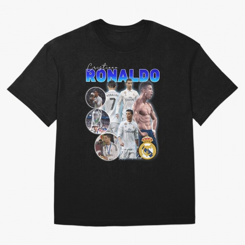 CR7 Real Madrid Poster ¨C For Football Fans and Gift For Ronaldo Supporters Oversized T-Shirt Back the Journey through FIFA World Cup 2026 USA Canada Mexico Built around Mbappe and Neymar, Brazil, Portugal and Argentina Energy, Champion Mindset,