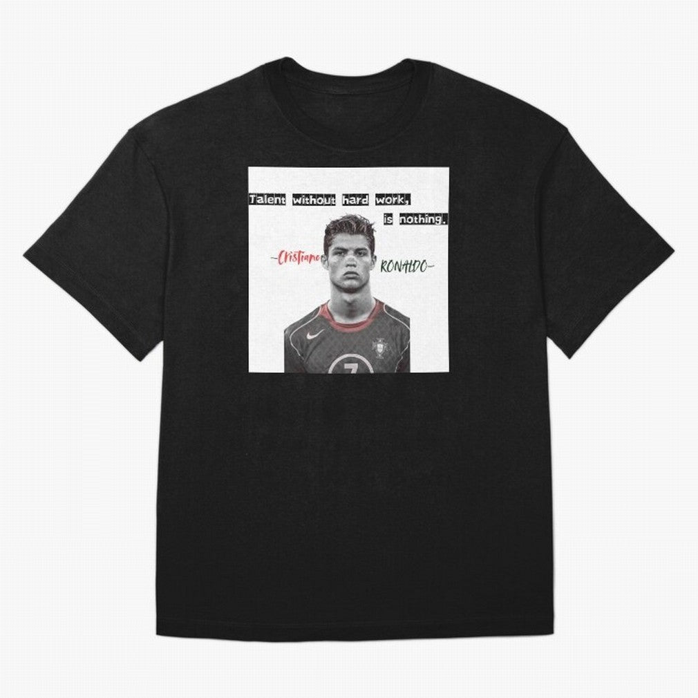 Cristiano Ronaldo - Dedication | NextLevel Motivation white Oversized T-Shirt Turn Up for Global Football Passion for FIFA World Cup 2026 Group Stage, Filled with Cristiano Ronaldo, Spain and Netherlands, Worldwide Fan Energy, Dramatic Goals,