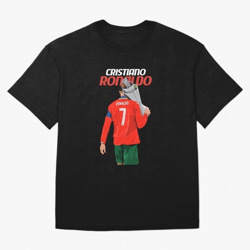 Cristiano Ronaldo Win Oversized T-Shirt Show Your Tournament Heart for FIFA World Cup 2026 Spirit, Inspired by Germany, Cristiano Ronaldo, Haaland and CR7, Championship Spirit, Famous Goals, Roaring Crowds and International Football Unity; Made for