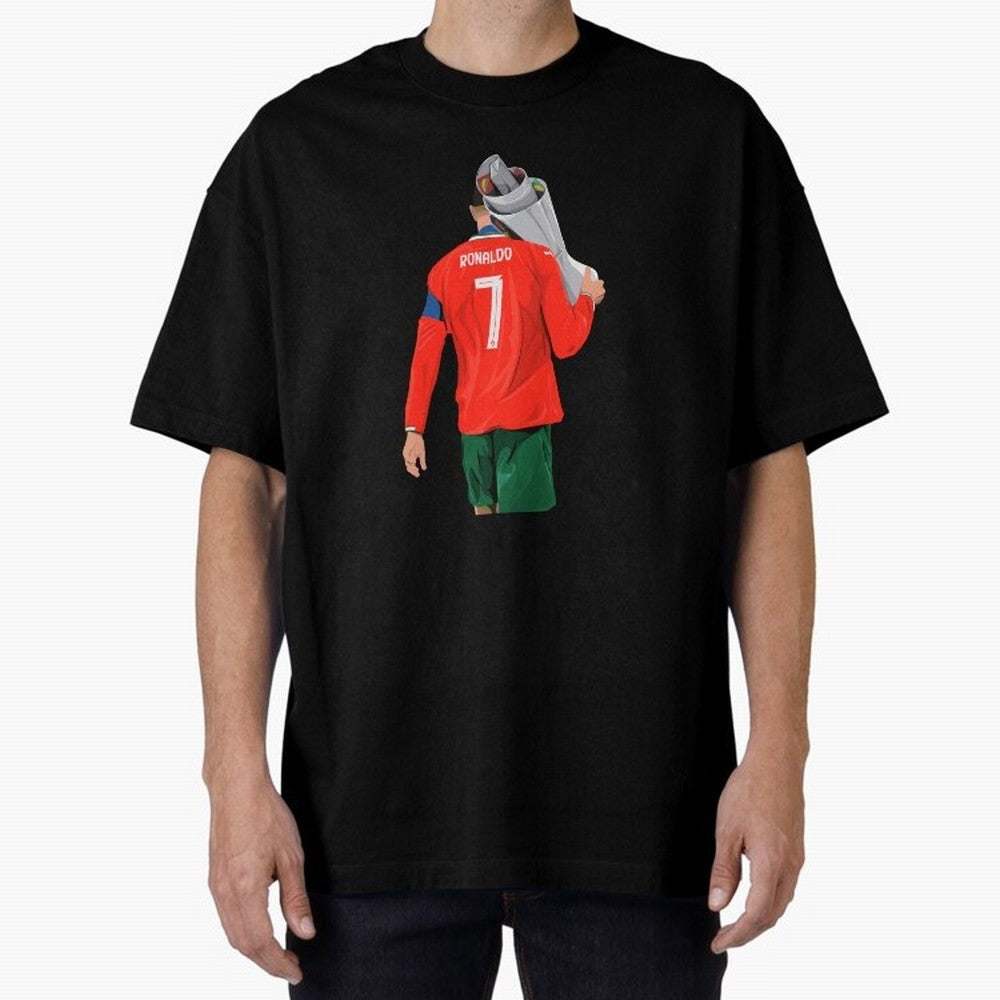 Cristiano Ronaldo Campion Oversized T-Shirt Bring Home Global Football Passion for FIFA World Cup 2026 USA Canada Mexico, Capturing Messi and Cristiano Ronaldo, Argentina and Brazil, Global Supporter Spirit, Legendary Goals, National Colors and