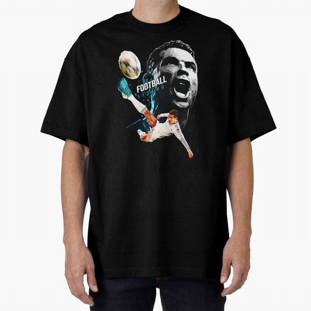 Cristiano Ronaldo Oversized T-Shirt Bring Legendary Rivalry Energy to FIFA World Cup 2026 USA Canada Mexico Spirit, Connected to France, Haaland and Mbappe, Match Day Excitement, Supporter Culture, Golden Goals and Global Football Passion; Made for