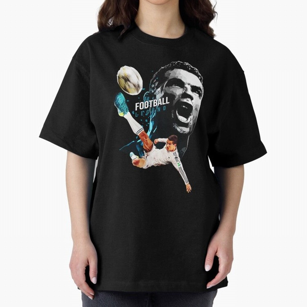 Cristiano Ronaldo Oversized T-Shirt Bring Legendary Rivalry Energy to FIFA World Cup 2026 USA Canada Mexico Spirit, Connected to France, Haaland and Mbappe, Match Day Excitement, Supporter Culture, Golden Goals and Global Football Passion; Made for