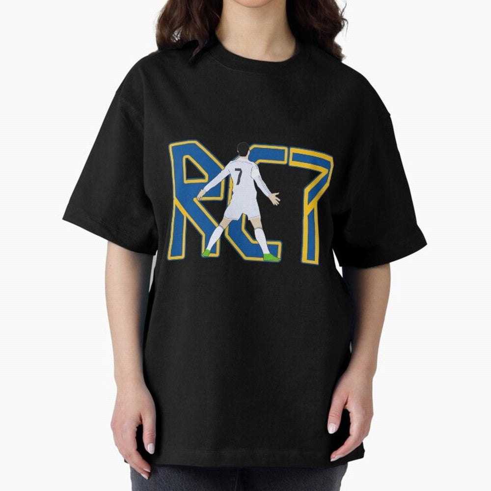 christiano soccer Oversized T-Shirt Celebrate Supporters United by Match Day Hype around FIFA World Cup 2026, Haaland and Mbappe, Spain and Netherlands, Retro Football Energy, Iconic Rivalries, Trophy Chase Drama and Stadium Atmosphere; Perfect for