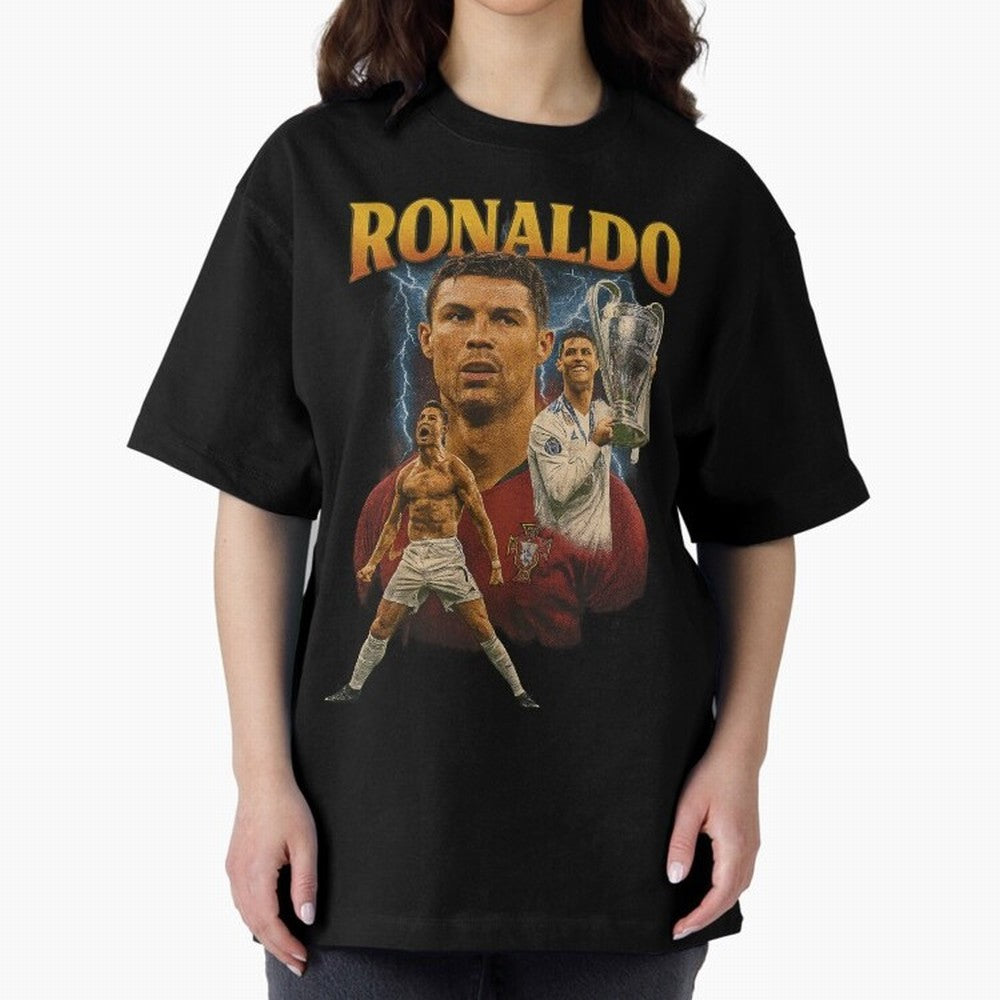 Cristiano Ronaldo CR7 Retro clothing | Vintage Football Legend Oversized T-Shirt Carry the Dream of FIFA World Cup 2026 Capturing Cristiano Ronaldo, Portugal Energy, Sports Nostalgia, International Competition, Famous Players and Unforgettable