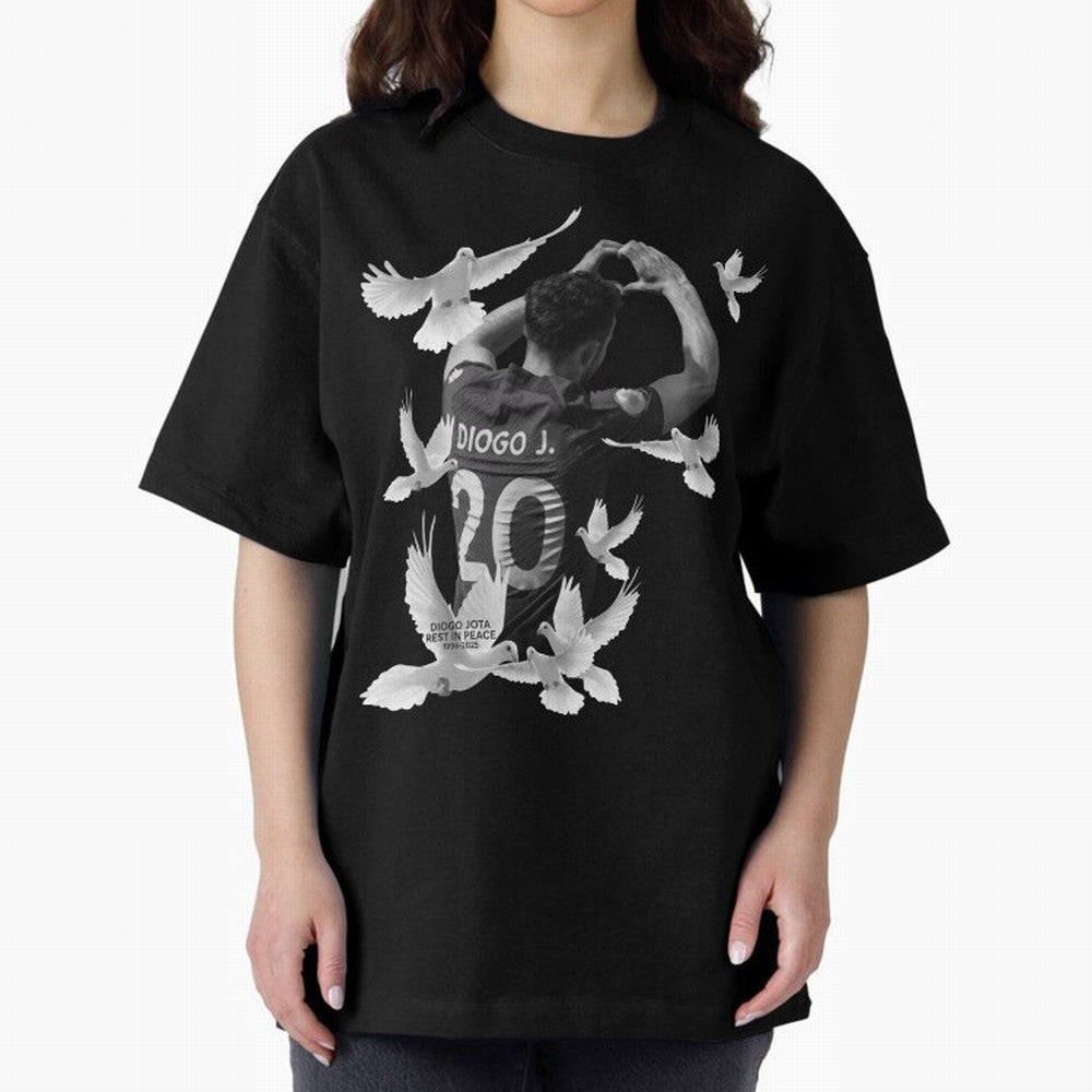 Diogo Jota rest in peace Oversized T-Shirt Celebrate the Magic of FIFA World Cup 2026 USA Canada Mexico Celebrating Haaland and Mbappe, Brazil, Portugal and Argentina Energy, Goal Celebration Energy, Supporter Heritage, Football Icons and Worldwide