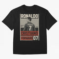 CR7 Legacy ¨C Cold Blooded Greatness Poster Art Oversized T-Shirt Celebrate Football Dreams Across FIFA World Cup 2026 Group Stage Connected to CR7, Portugal, Spain and Germany Energy, Global Supporter Spirit, Legendary Goals, National Colors and