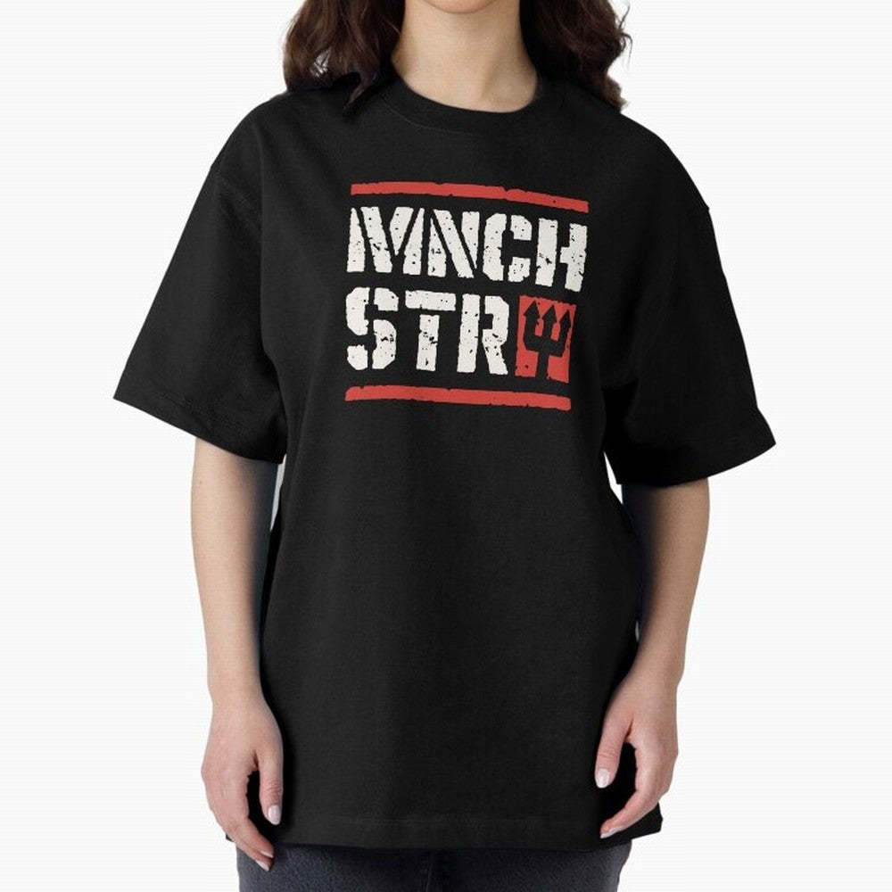 Manchester Oversized T-Shirt Turn Up for Match Day Hype around FIFA World Cup 2026, Haaland and Mbappe, Spain, Tournament Hype, Historic Matchups, Family Viewing Parties and Global Sports Pride; Created for Match Day Parties, Soccer Gifts, Fan