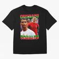 Cristiano Ronaldo Graphic Oversized T-Shirt Celebrate the Magic of FIFA World Cup 2026 for Fans of Cristiano Ronaldo and Argentina and Brazil, Bringing Fan Favorite Moments, National Team Passion, Big Match Drama and Soccer History; Great for Watch