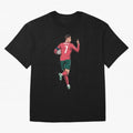 Cristiano Ronaldo Oversized T-Shirt Celebrate Fan Favorites in Match Day Hype around FIFA World Cup 2026 USA Canada Mexico, Neymar, Haaland and Cristiano Ronaldo, Portugal, Spain and Germany, Worldwide Fan Energy, Dramatic Goals, Stadium Lights and