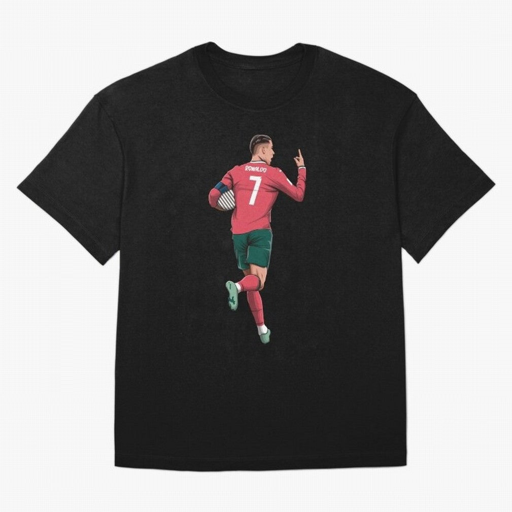 Cristiano Ronaldo Oversized T-Shirt Celebrate Fan Favorites in Match Day Hype around FIFA World Cup 2026 USA Canada Mexico, Neymar, Haaland and Cristiano Ronaldo, Portugal, Spain and Germany, Worldwide Fan Energy, Dramatic Goals, Stadium Lights and