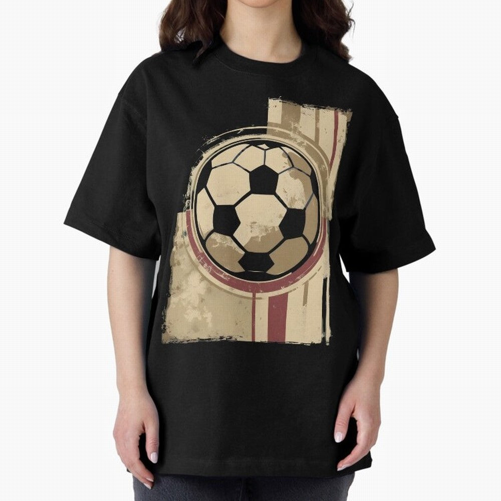Soccer ball Oversized T-Shirt Follow Every Goal of the FIFA World Cup 2026 Group Stage Journey through Mbappe and Neymar Highlights, England and Germany Pride, Champion Mindset, Group Stage Buzz, Knockout Tension and Passionate Fan Culture; Great