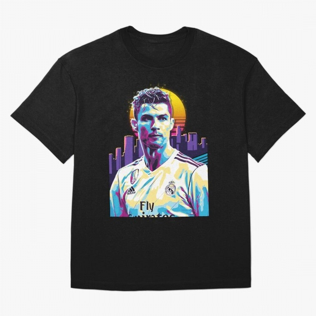 Christiano Ronaldo retro Oversized T-Shirt Create FIFA World Cup 2026 Group Stage for Fans of Messi, CR7 and Mbappe and Netherlands, Bringing Classic Soccer Heritage, Championship Pressure, Fan Loyalty and International Pride; Created for Match Day