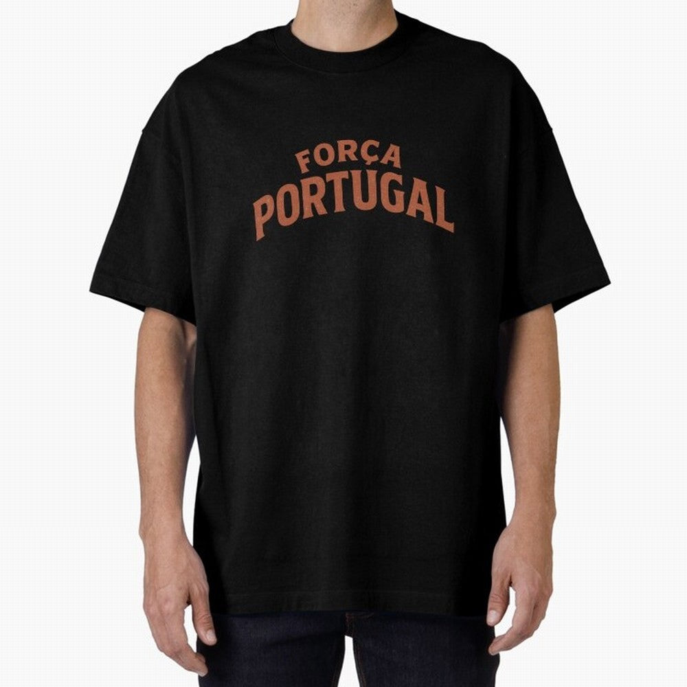 Vintage For?a Portugal Emblem ¨C Portuguese Football Fan Design Oversized T-Shirt Stand with Global Football Passion for FIFA World Cup 2026 Group Stage, Made for Neymar, Germany, Fan Favorite Moments, National Team Passion, Big Match Drama and