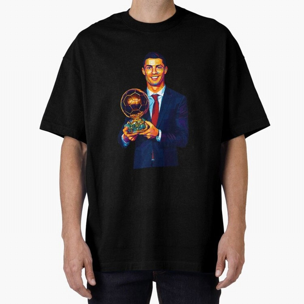 Cristiano Ronaldo Wpap Art Oversized T-Shirt Make Your Look Match FIFA World Cup 2026 for Fans of Messi, Neymar and Mbappe and Brazil, Bringing Champion Mindset, Group Stage Buzz, Knockout Tension and Passionate Fan Culture; Perfect for Supporters