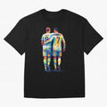 Cristiano Ronaldo & Toni Kroos Wpap Art Oversized T-Shirt Showcase the FIFA World Cup 2026 Group Stage Journey through Neymar, Haaland and Cristiano Ronaldo Highlights, Brazil Pride, Champion Mindset, Group Stage Buzz, Knockout Tension and