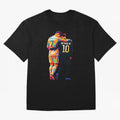 Cristiano Ronaldo & Neymar JR Wpap Art Oversized T-Shirt Celebrate Global Football Passion for FIFA World Cup 2026 Group Stage, Capturing CR7 and Messi, England, Supporter Pride, Iconic Celebrations, Legendary Names and Global Match Day Energy;
