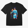 Cristiano Ronaldo & Messi Wpap Art Oversized T-Shirt Bring Match Day Fire to FIFA World Cup 2026 USA Canada Mexico Celebrating Haaland and Mbappe, Portugal, Spain and Germany Energy, Football Passion, Legendary Performances, Festival Vibes and