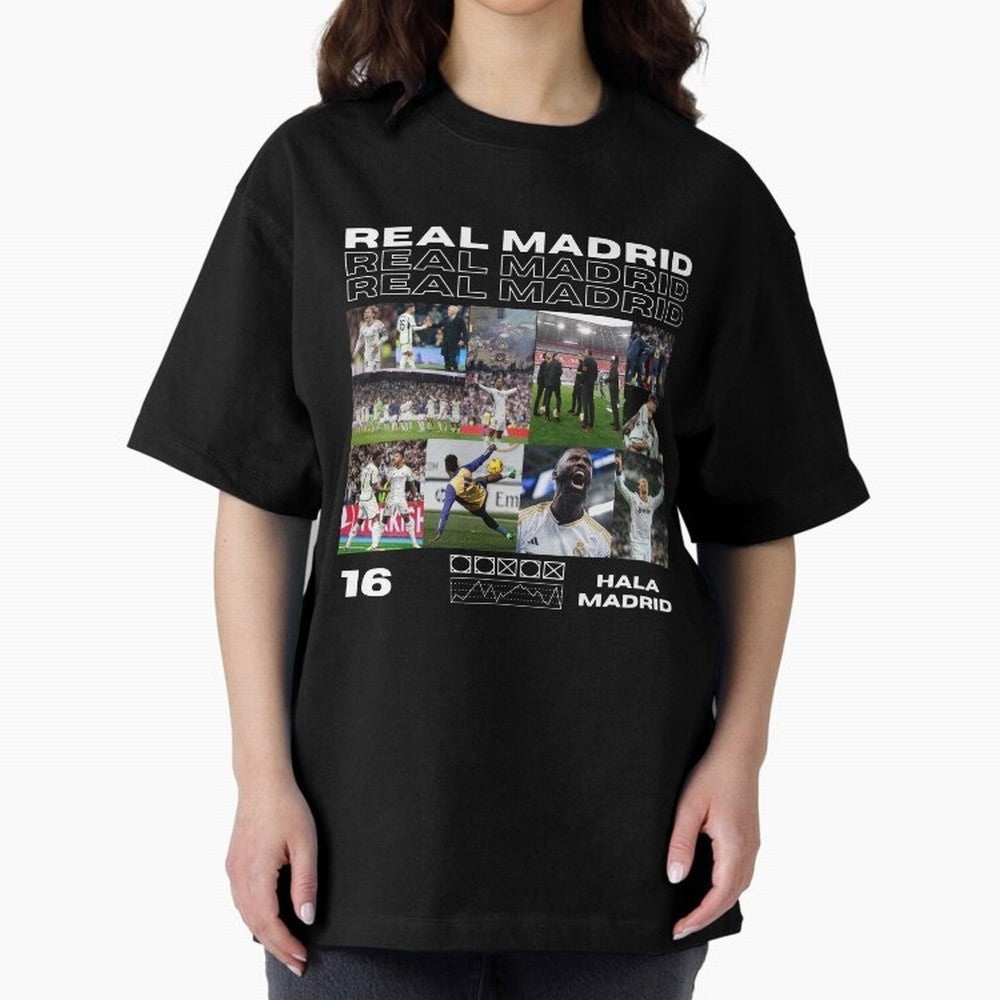 Real Madrid design Oversized T-Shirt Carry the Dream of FIFA World Cup 2026 USA Canada Mexico Celebrating Mbappe, Portugal, Spain and Germany Energy, Match Day Excitement, Supporter Culture, Golden Goals and Global Football Passion; Ideal for