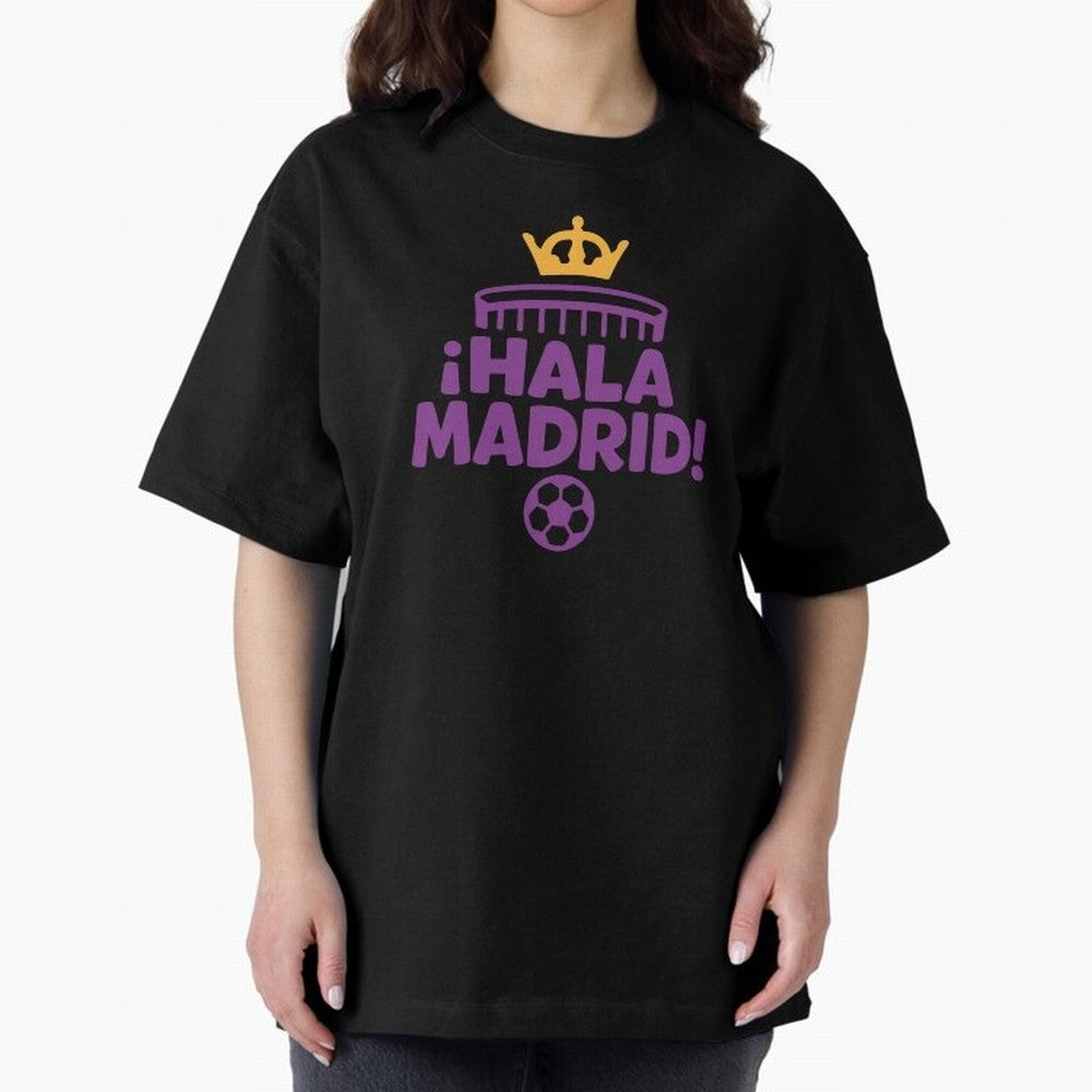 Hala Madrid Oversized T-Shirt Follow the Final Road of FIFA World Cup 2026 Group Stage Spirit, Built around Netherlands, Cristiano Ronaldo, Championship Spirit, Famous Goals, Roaring Crowds and International Football Unity; Built for Supporters