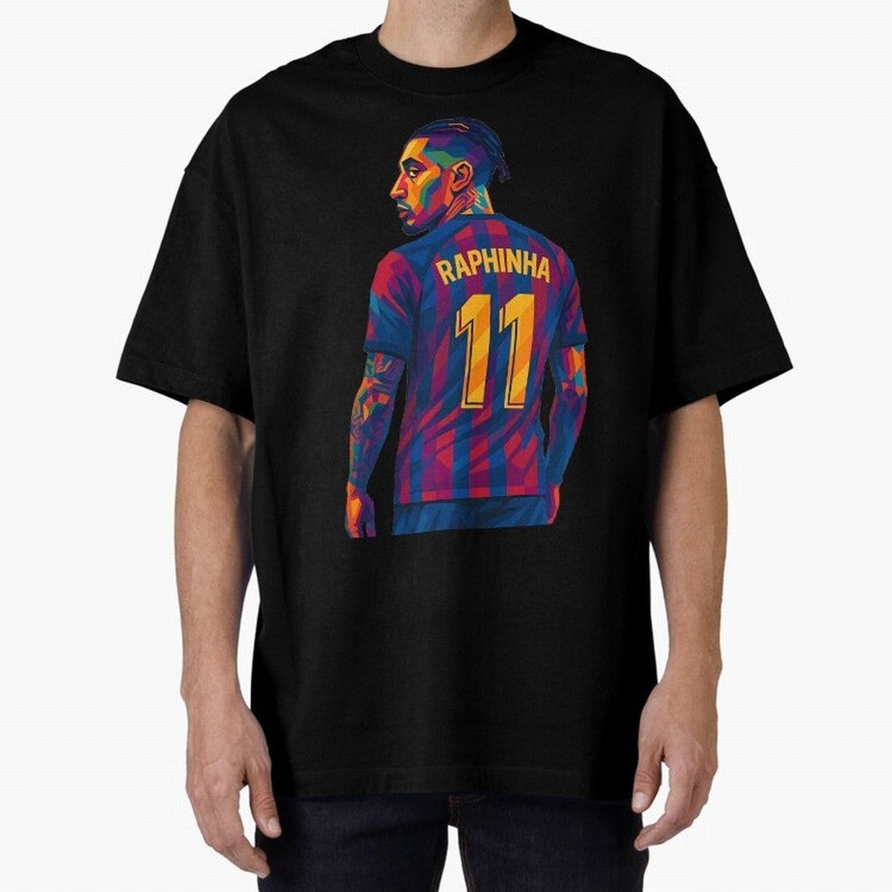 Raphinha Oversized T-Shirt Celebrate FIFA World Cup 2026 Group Stage Driven by Messi, Neymar and Mbappe, Spain Energy, Soccer Culture, Superstar Moments, National Team Dreams and Competitive Fire; Made for Die Hard Supporters, Soccer Lovers, Game