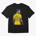 Neymar Jr Oversized T-Shirt Bring a Vintage Feel to FIFA World Cup 2026 Group Stage Spirit, Filled with Argentina and Brazil, CR7, Championship Spirit, Famous Goals, Roaring Crowds and International Football Unity; Perfect for Fans, Collectors,