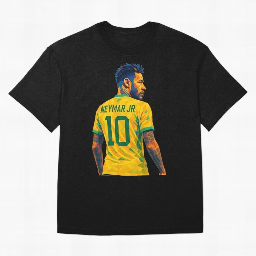 Neymar Jr Oversized T-Shirt Bring a Vintage Feel to FIFA World Cup 2026 Group Stage Spirit, Filled with Argentina and Brazil, CR7, Championship Spirit, Famous Goals, Roaring Crowds and International Football Unity; Perfect for Fans, Collectors,