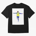Cristiano Ronaldo Al Nassr Football Oversized T-Shirt Celebrate Football Dreams Across Global Football Passion for FIFA World Cup 2026 Group Stage, Centered on Haaland, Portugal, Global Supporter Spirit, Legendary Goals, National Colors and
