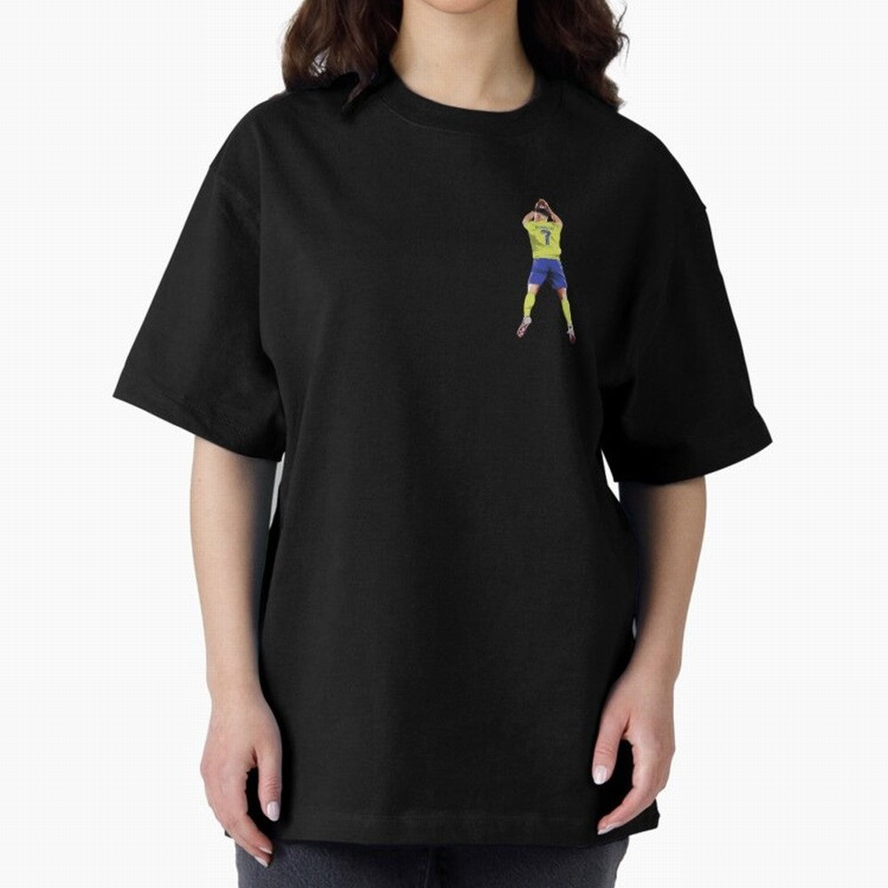 cristiano ronaldo Oversized T-Shirt Celebrate Classic Football Spirit in FIFA World Cup 2026 Group Stage Connected to Messi, Neymar and Mbappe, England, France and Netherlands Energy, Global Supporter Spirit, Legendary Goals, National Colors and