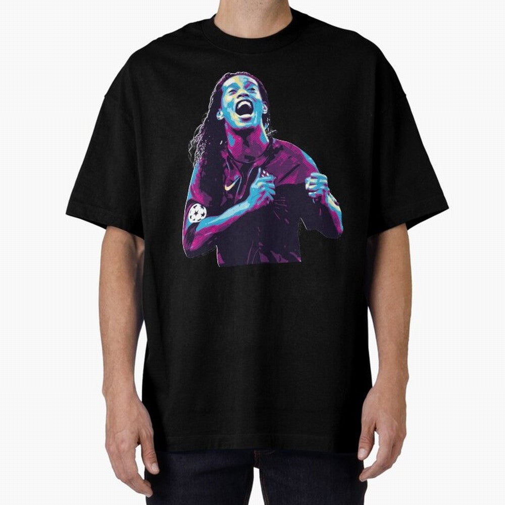ronaldinho Oversized T-Shirt Make Every Match About FIFA World Cup 2026 Group Stage Highlighting Messi, Neymar and Mbappe, Argentina and Brazil Energy, Supporter Pride, Iconic Celebrations, Legendary Names and Global Match Day Energy; Ideal for