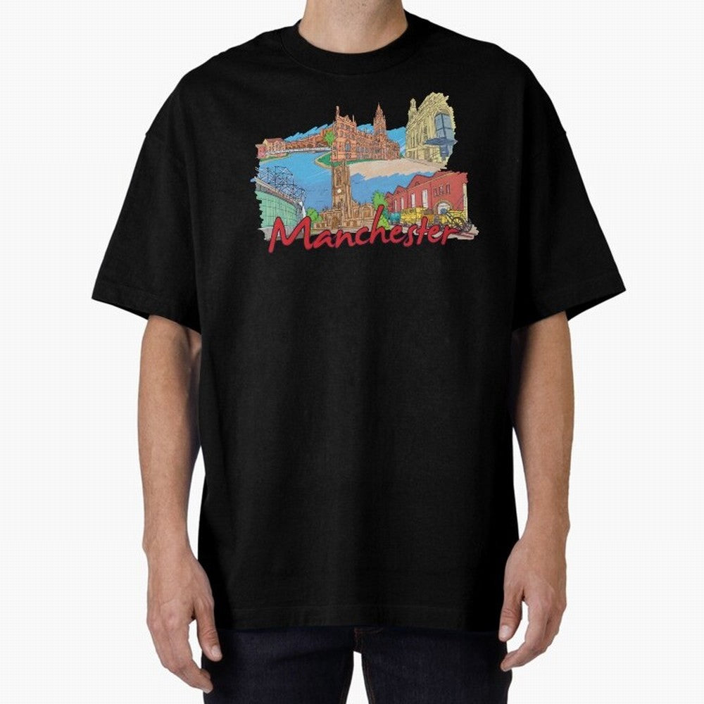 Manchester Oversized T-Shirt Treasure the FIFA World Cup 2026 Group Stage Journey through Mbappe Highlights, England, France and Netherlands Pride, Stadium Memories, Football Loyalty, International Chants and Championship Tradition; Ideal for