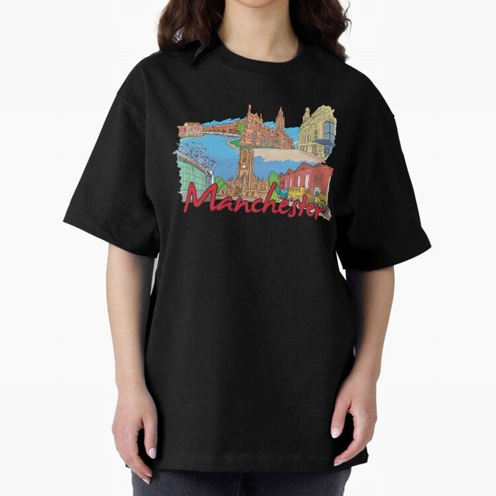 Manchester Oversized T-Shirt Treasure the FIFA World Cup 2026 Group Stage Journey through Mbappe Highlights, England, France and Netherlands Pride, Stadium Memories, Football Loyalty, International Chants and Championship Tradition; Ideal for