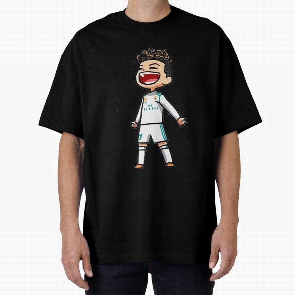 RONALDO Oversized T-Shirt Refresh FIFA World Cup 2026 USA Canada Mexico Spirit, Celebrating Brazil, Messi, Vintage Soccer Flavor, Modern Football Stars, National Flags and Final Night Emotion; Perfect for Fans, Collectors, Family Gatherings, Watch