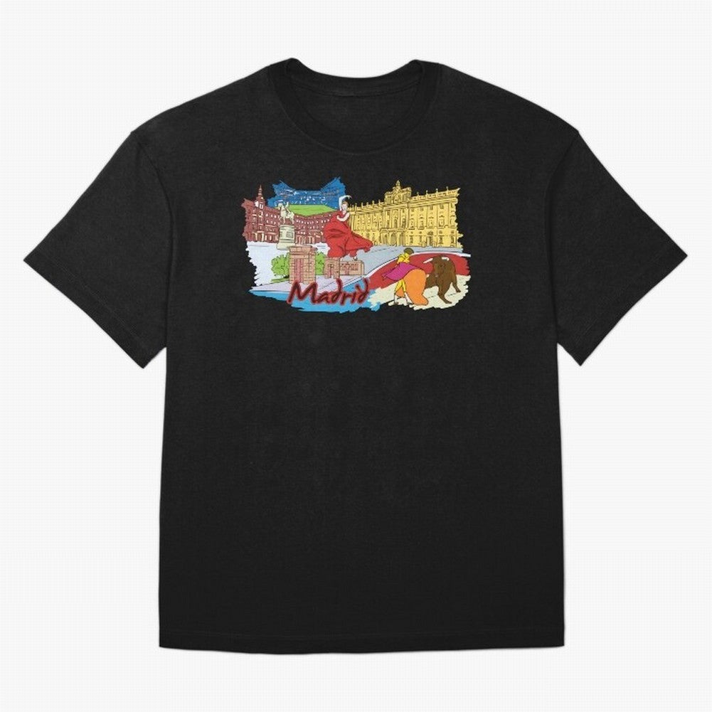 Madrid Oversized T-Shirt Experience FIFA World Cup 2026 USA Canada Mexico Built around Messi, CR7 and Mbappe, England, France and Netherlands Energy, Championship Spirit, Famous Goals, Roaring Crowds and International Football Unity; Perfect for