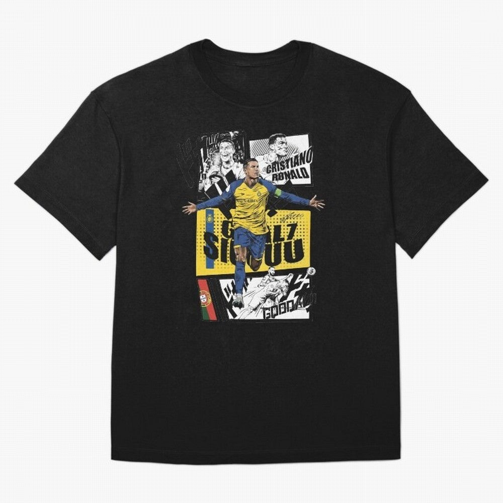 Cristiano Ronaldo CR7 Scorer Oversized T-Shirt Carry the Colors and Pride of FIFA World Cup 2026 Group Stage for Fans of Mbappe and France, Bringing Match Day Excitement, Supporter Culture, Golden Goals and Global Football Passion; Perfect for