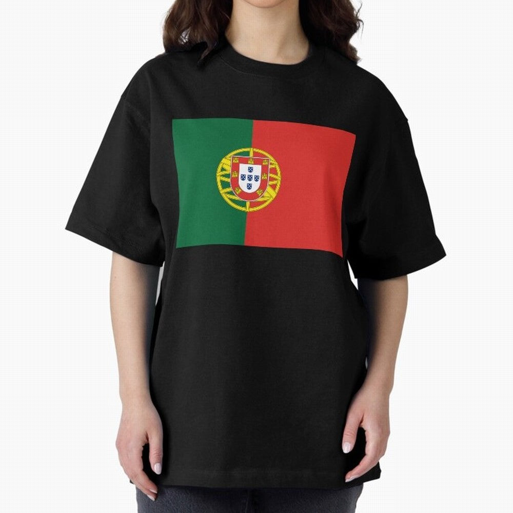 Portugal Flag Oversized T-Shirt Feel the FIFA World Cup 2026 Journey through CR7 Highlights, Argentina and Brazil Pride, Retro Football Energy, Iconic Rivalries, Trophy Chase Drama and Stadium Atmosphere; Ideal for Football Dads, Football Moms,