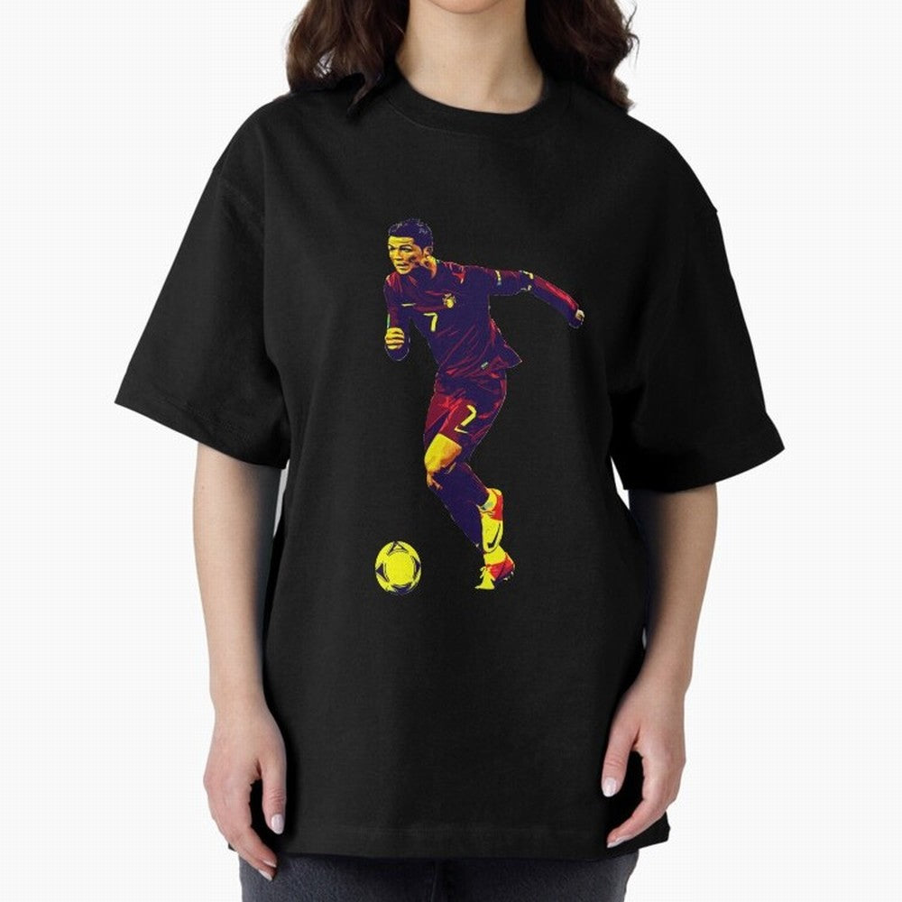 Cristianno Ronaldo Oversized T-Shirt Support Match Day Hype around FIFA World Cup 2026 Group Stage, Cristiano Ronaldo, Argentina, France and Brazil, Game Day Rituals, Football Legends, Country Pride and the Road to the Final; Perfect for Supporters